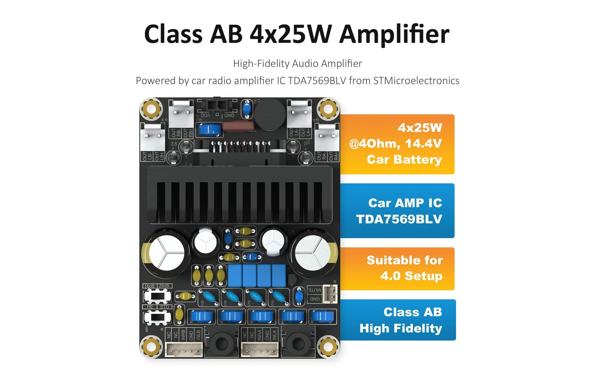 Sure Electronics AA-AK31163 erősítő barkácskészlet | DKT4X25AB