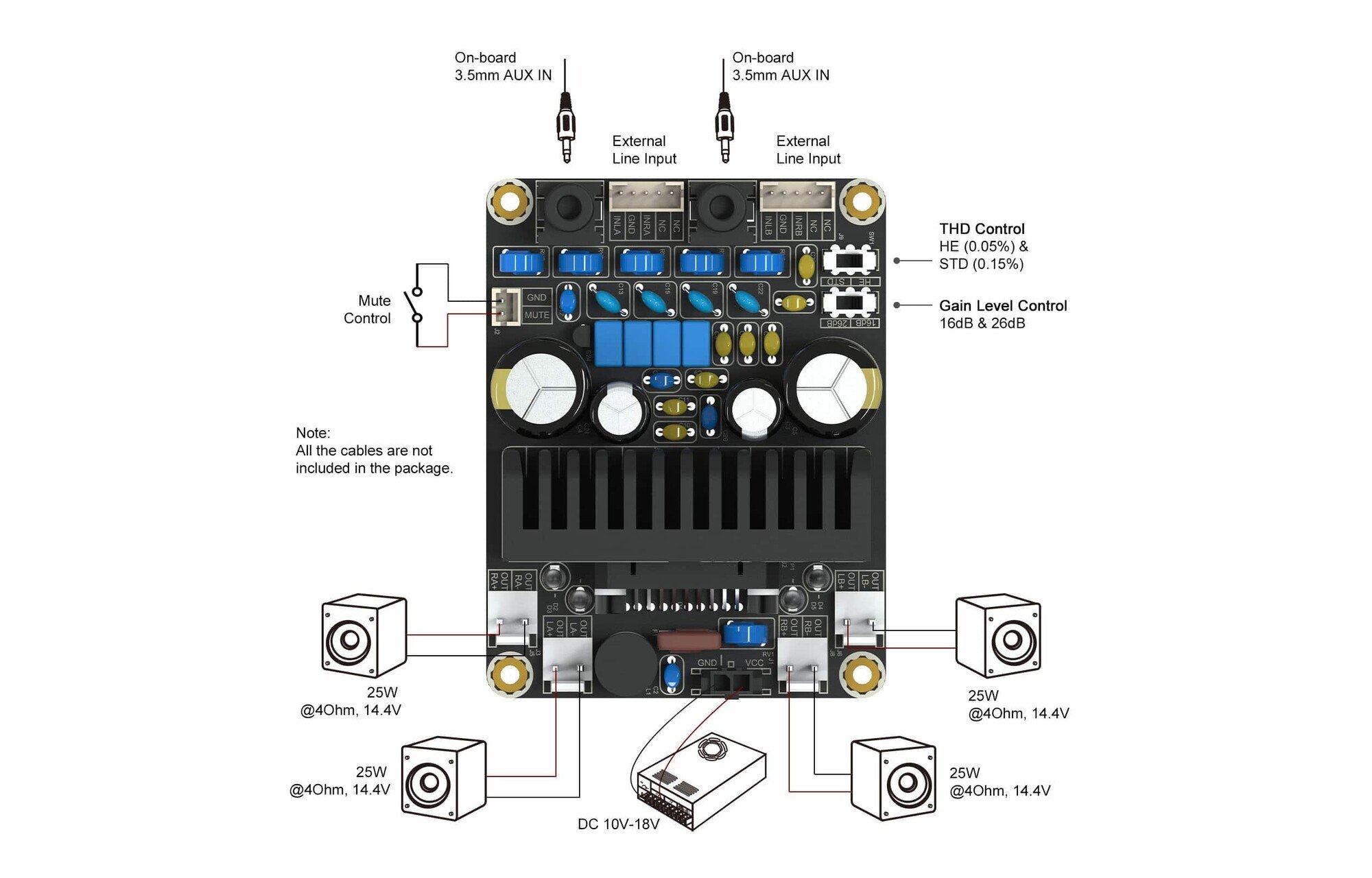 Sure Electronics AA-AK31163 erősítő barkácskészlet | DKT4X25AB