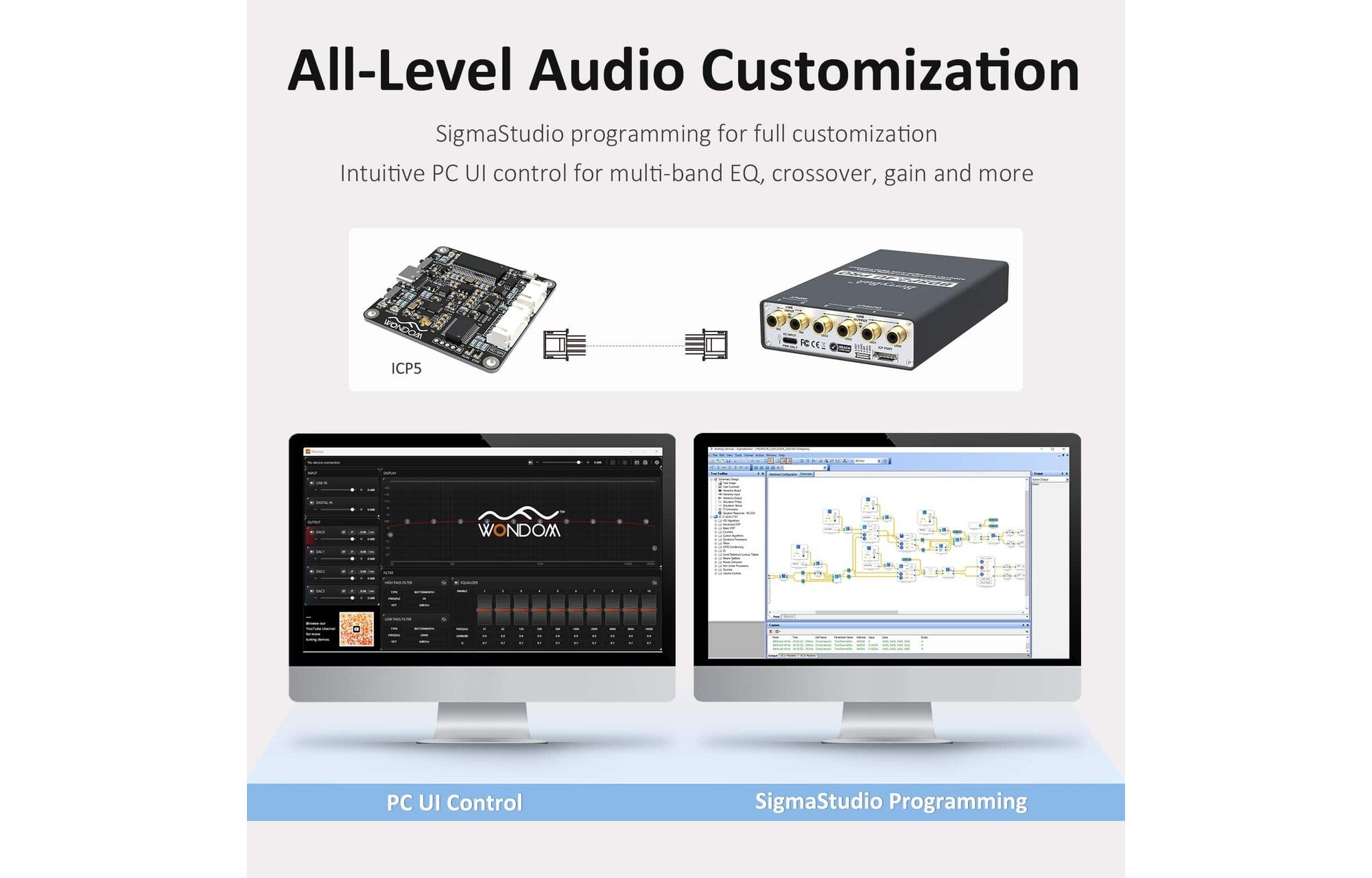Sure Electronics AA-AP23125 DSP előerősítő | BDSP2.4U Pro
