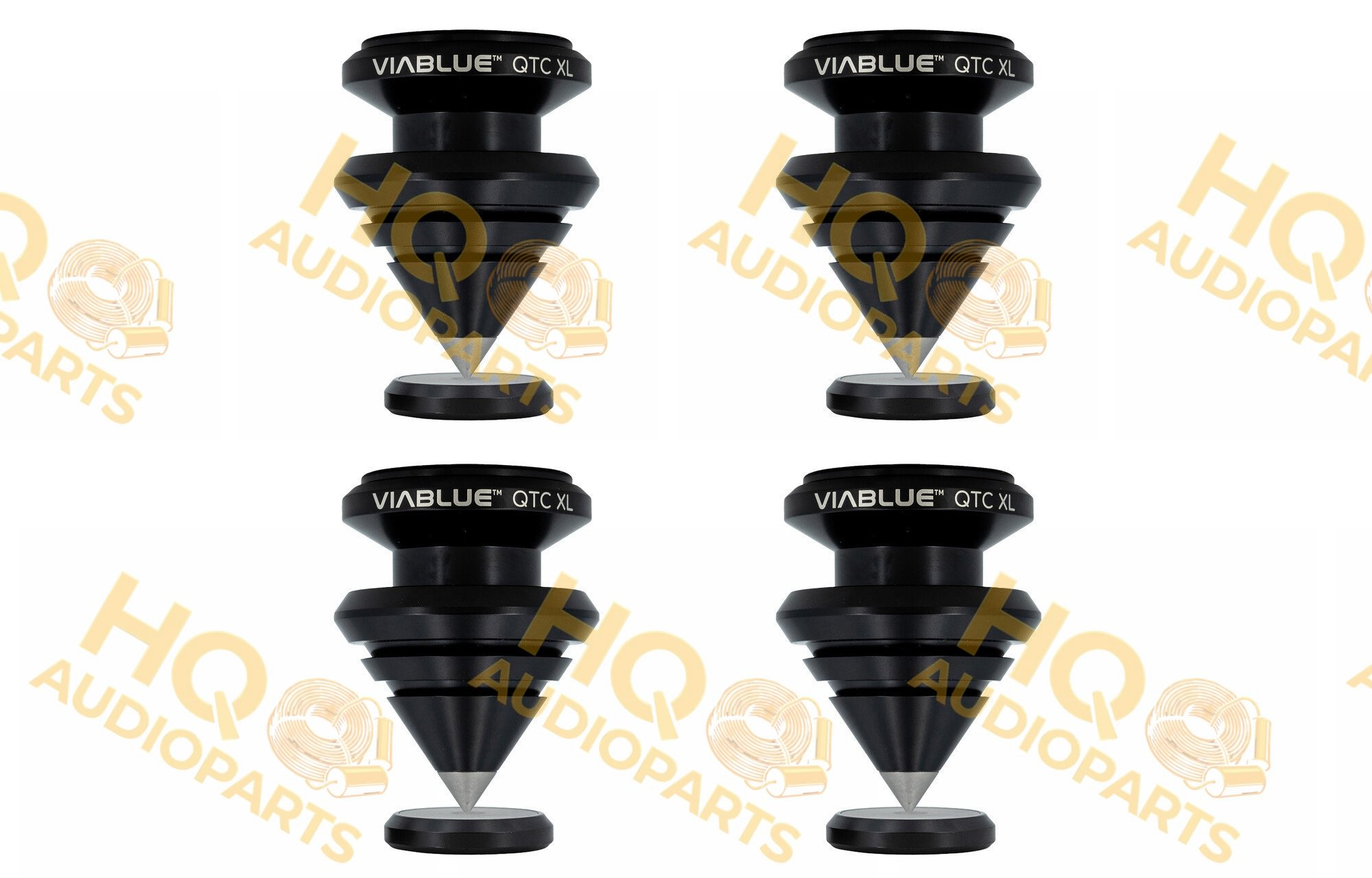 VIABLUE QTC SPIKES XL DISC készlet | Ø 25 mm, fekete