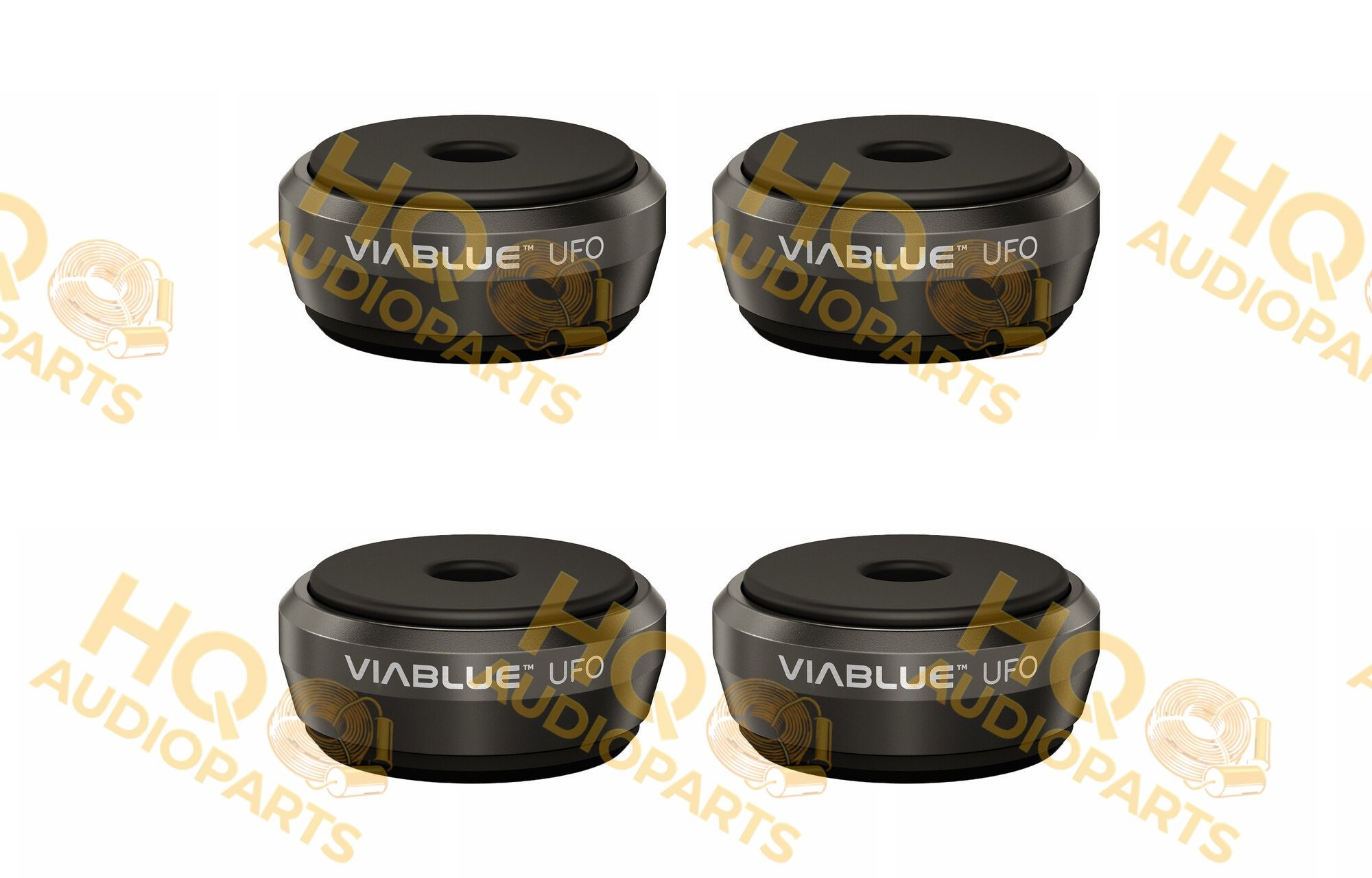 VIABLUE UFO ABSORBERS készlet 35 mm | fekete