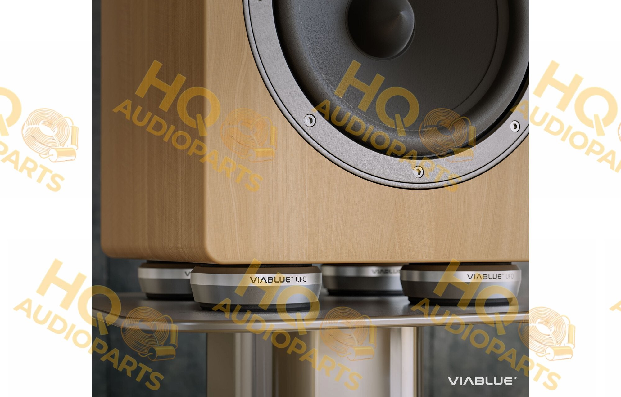 VIABLUE UFO XL ABSORBERS készlet 65 mm | ezüst