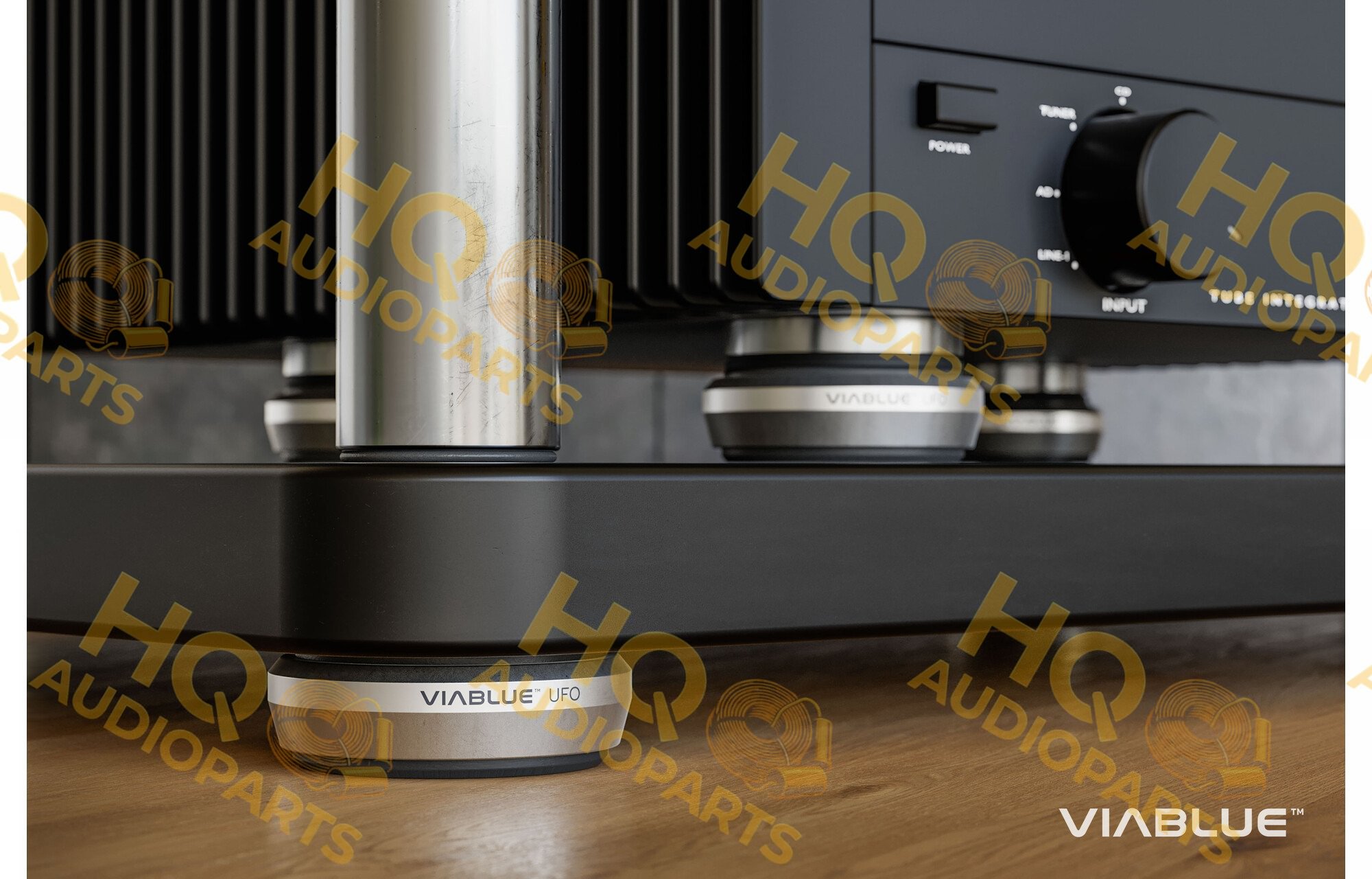 VIABLUE UFO XL ABSORBERS készlet 65 mm | ezüst
