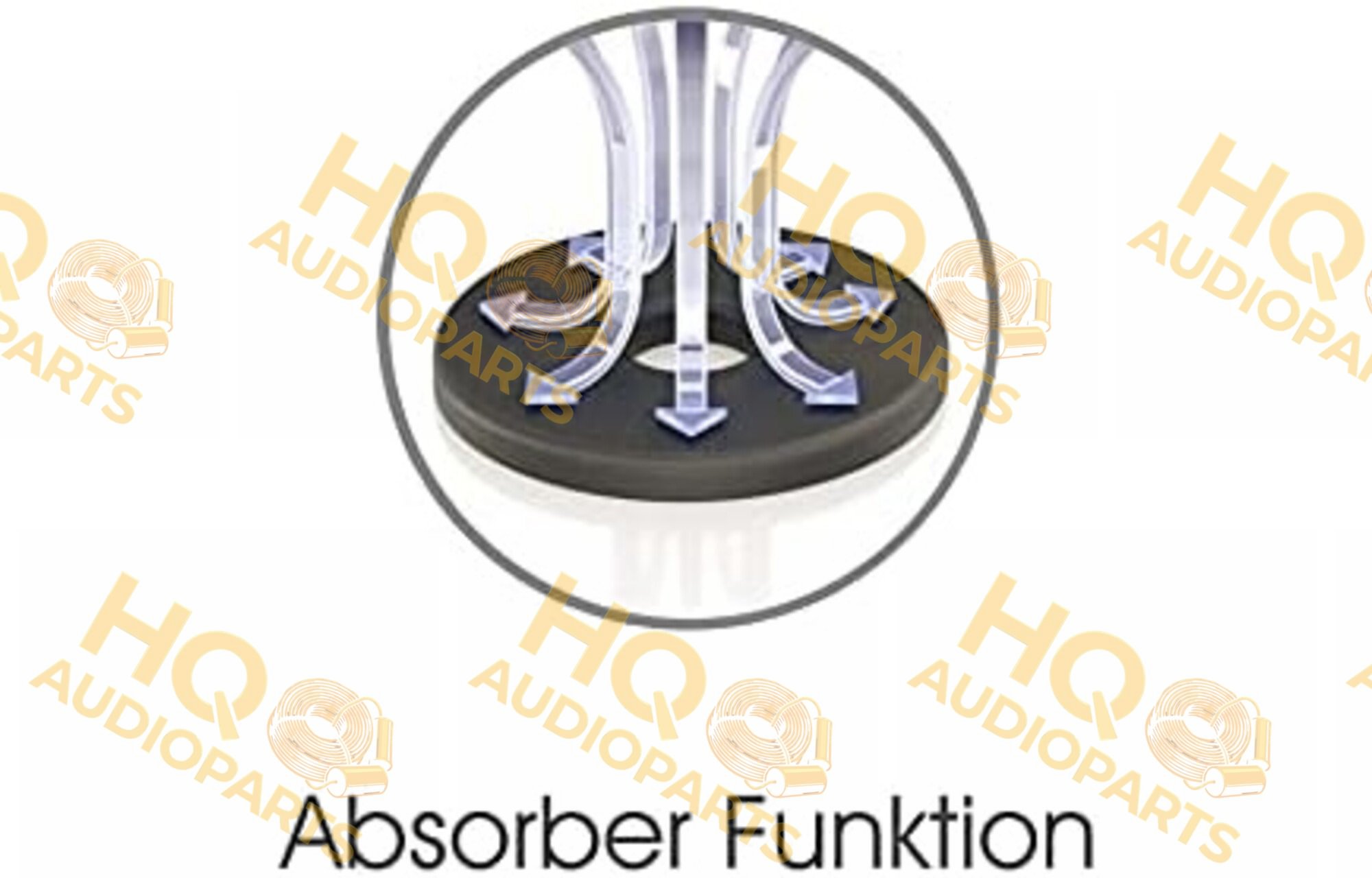 VIABLUE UFO XL ABSORBERS készlet 65 mm | ezüst