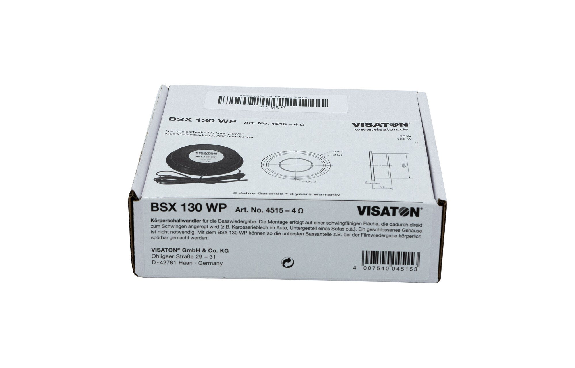 Visaton BSX 130 WPrezonátor