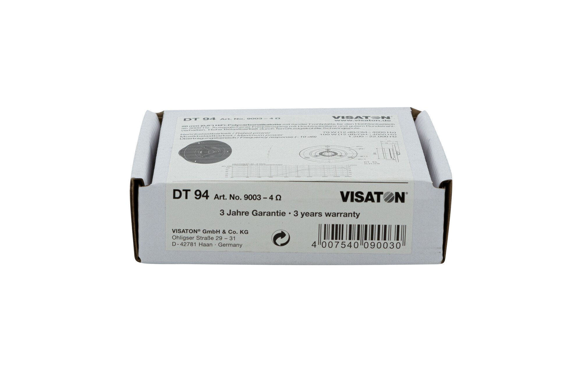 Visaton DT 94 - 4 dómsugárzó