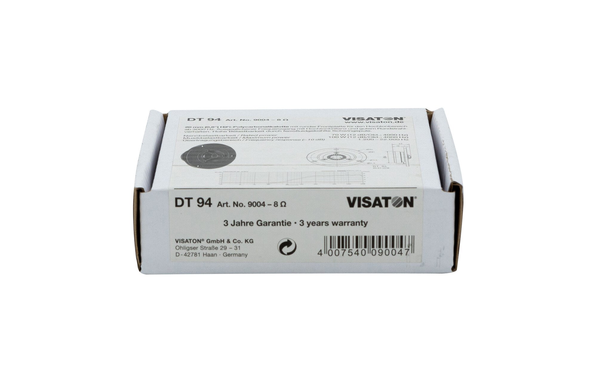 Visaton DT 94 - 8 dómsugárzó