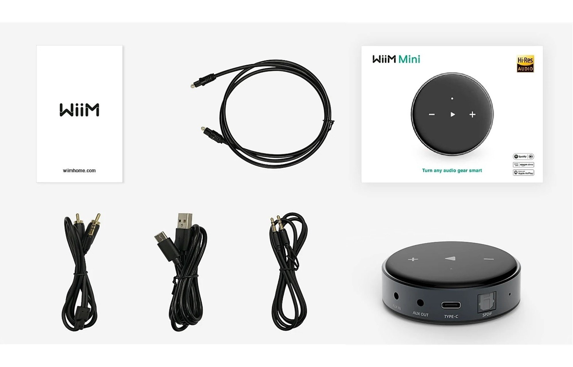 WiiM Mini Audio Streamer WiFi-vel, AirPlay 2-vel és Bluetooth 5.2 Multiroom funkcióval