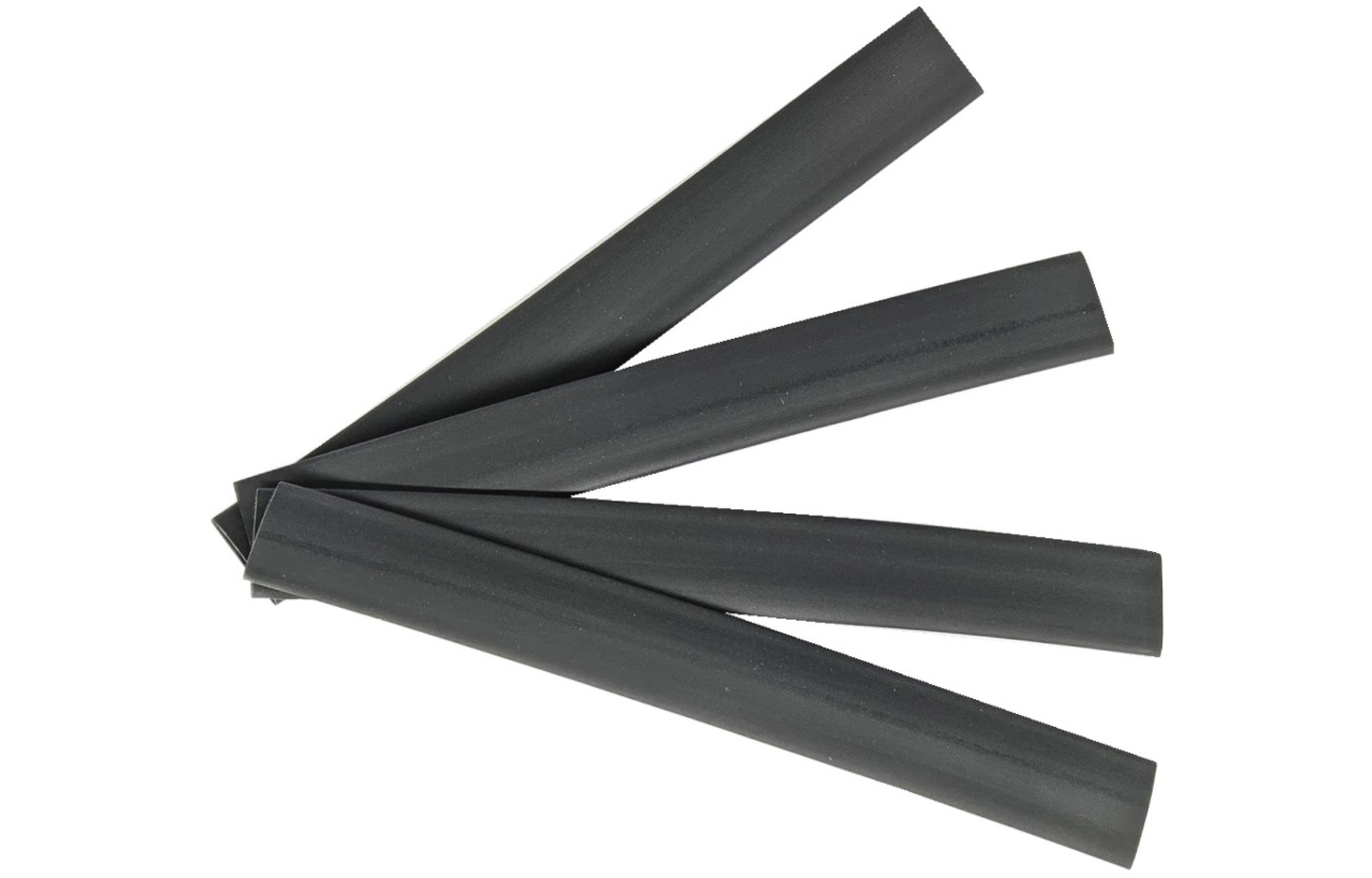 Fekete 12 mm-es hőre zsugorodó cső 3:1 | 15 cm x 4 db.