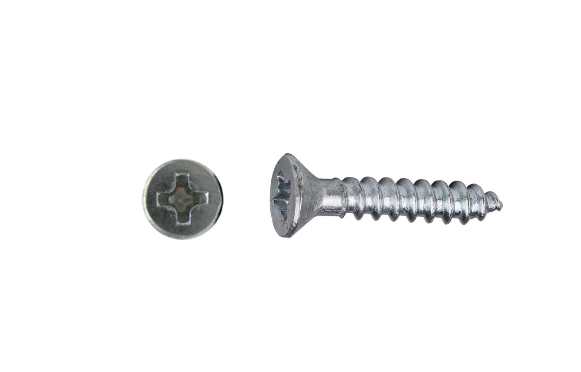 Lapos fejű cink fa csavar | 2,3 mm x 12,7 mm