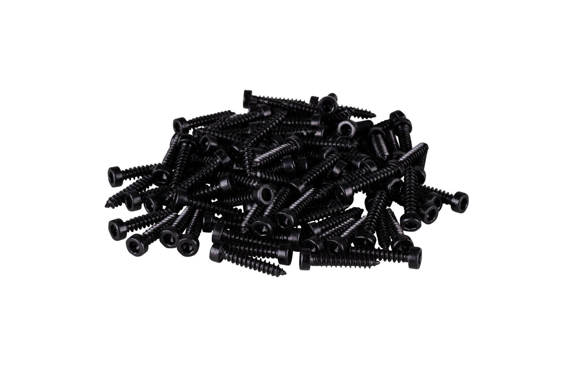 Sapka fejű fa csavarok, fekete | M3 x 16 mm