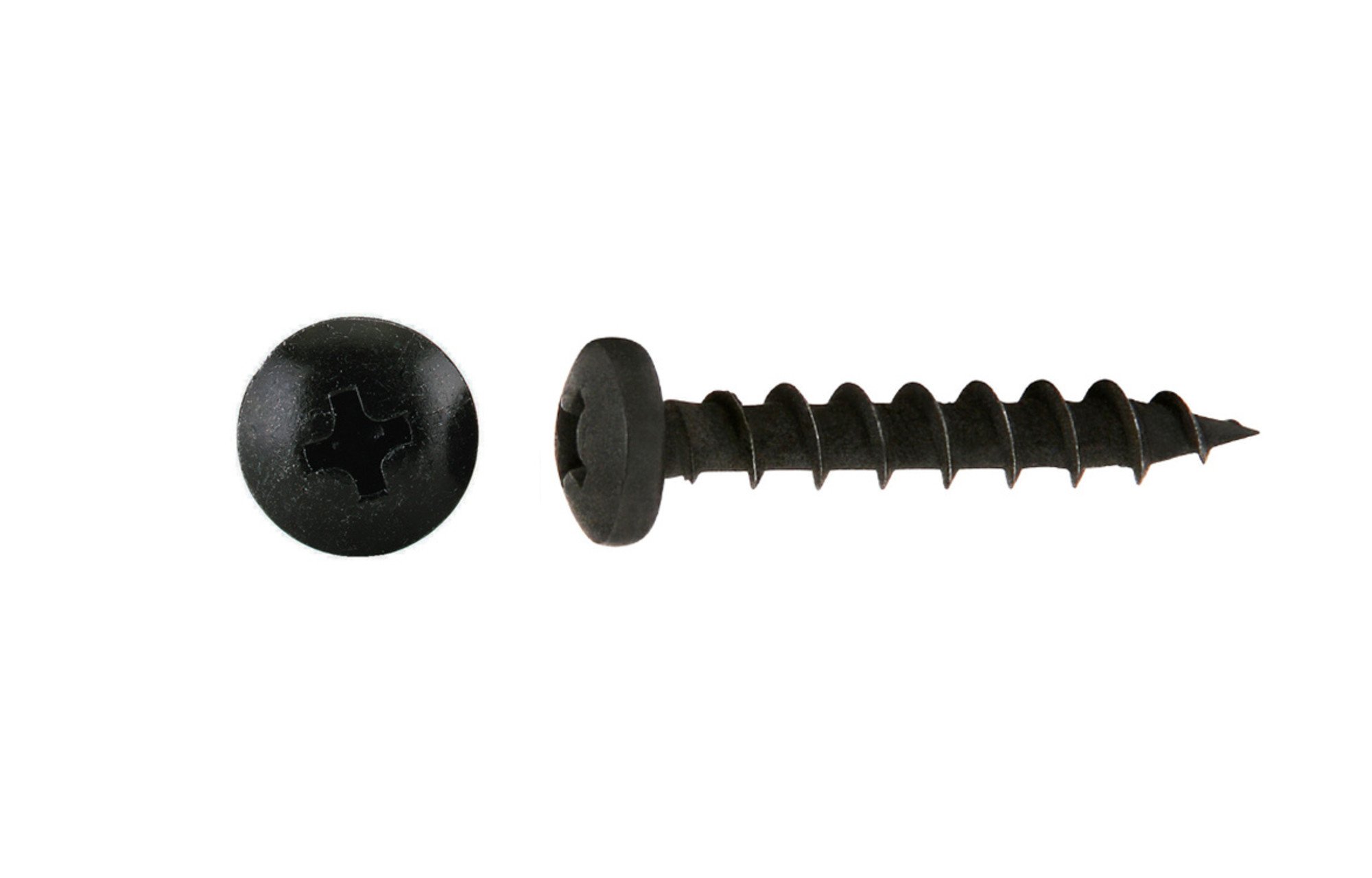 Mélymenetes lapos fejű csavar fekete | 4,2 mm x 25,4 mm