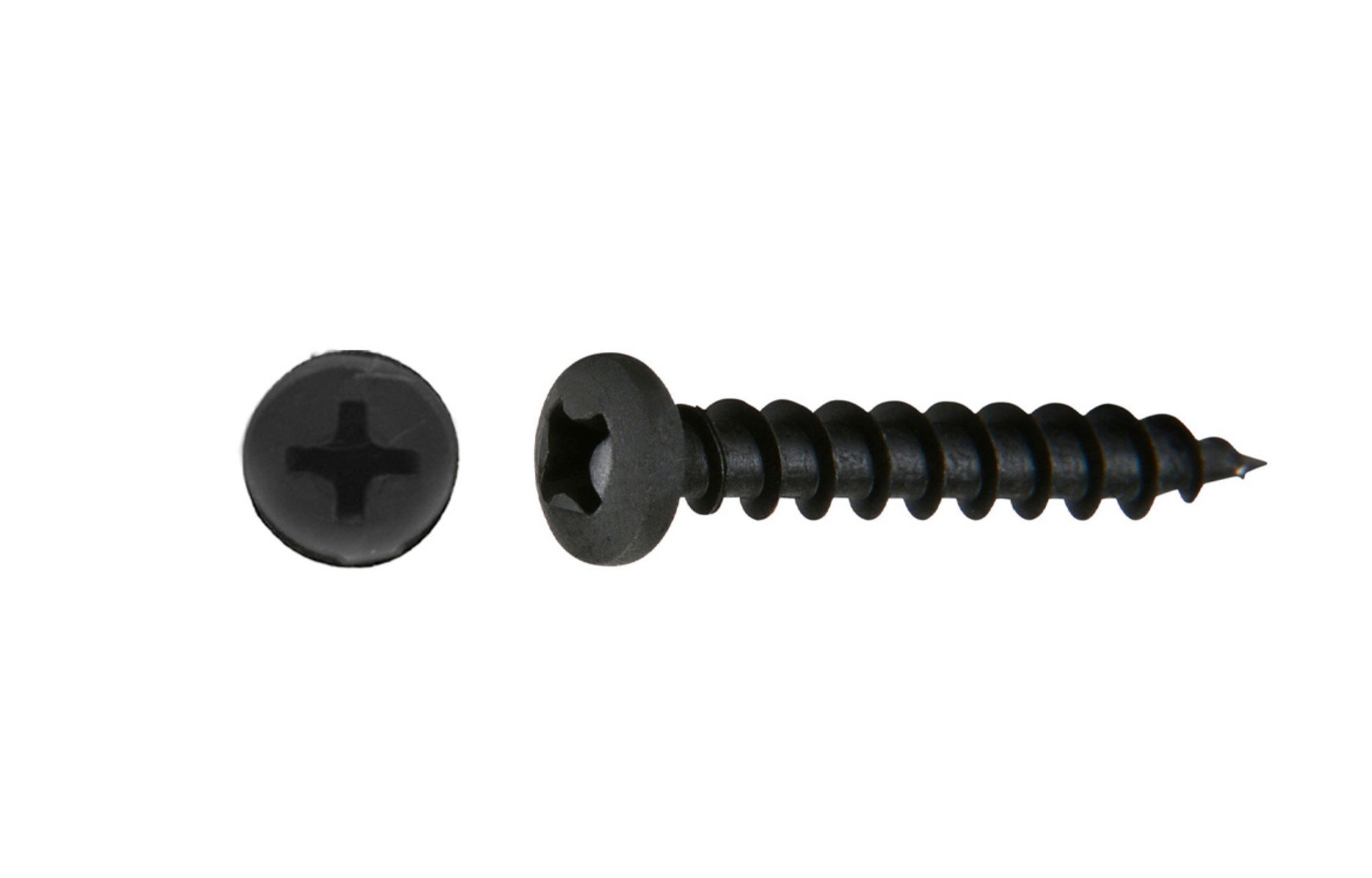 Mélymenetes lapos fejű csavar fekete | 3,3 mm x 25,4 mm