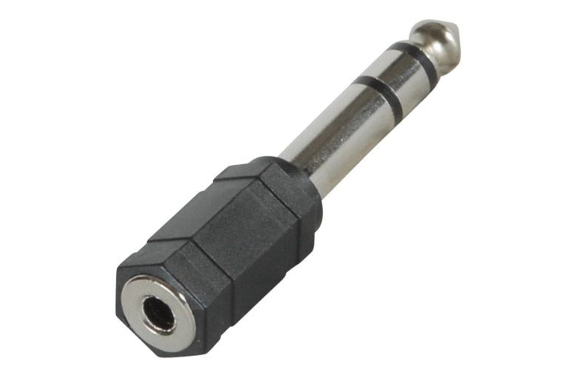 6,35 mm-es sztereo csatlakozó – 3,5 mm-es sztereo csatlakozó adapter
