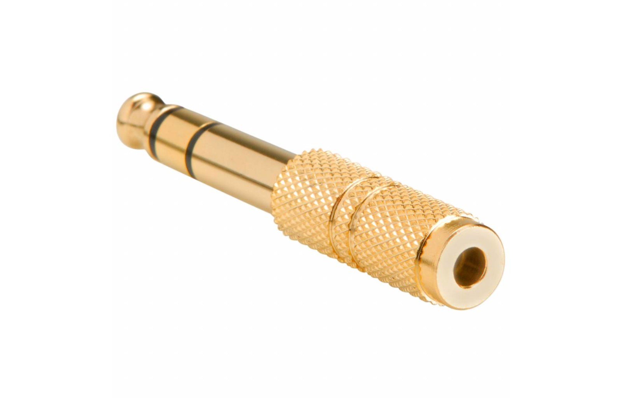 1/4" sztereo M-3,5 mm sztereo F adapter