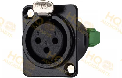 Nő XLR-3 utas Phoenix csatlakozó D-típus