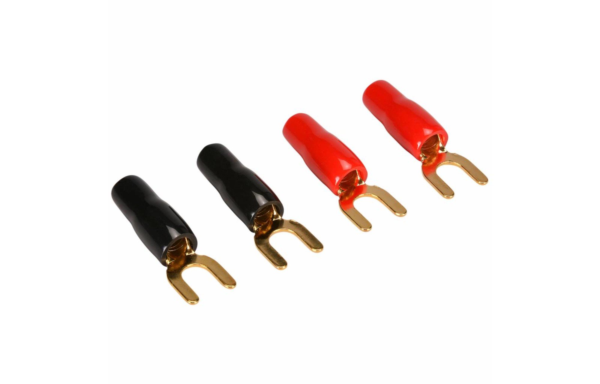 Arany lapátos krimpelő csatlakozó 8 AWG 1/4" 2 pár