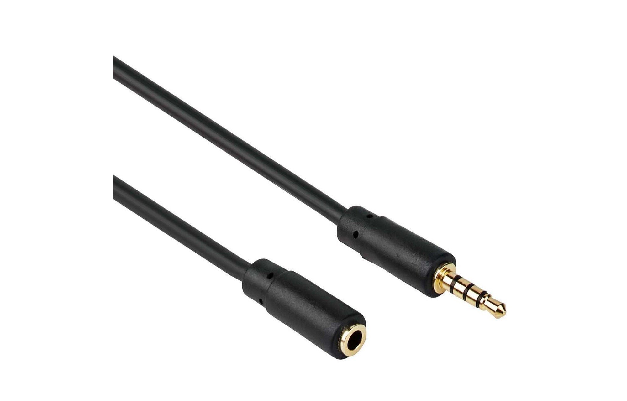 TRRS 3,5 mm-es papa-nő hosszabbító kábel