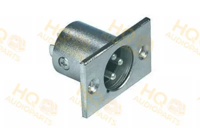 XLR típusú alváz, dugó, 3 pólusú