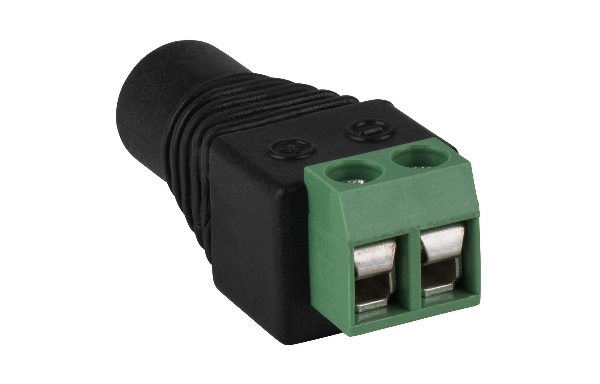 2,1 x 5,5 mm-es DC koaxiális tápcsatlakozó csavaros kapcsokhoz