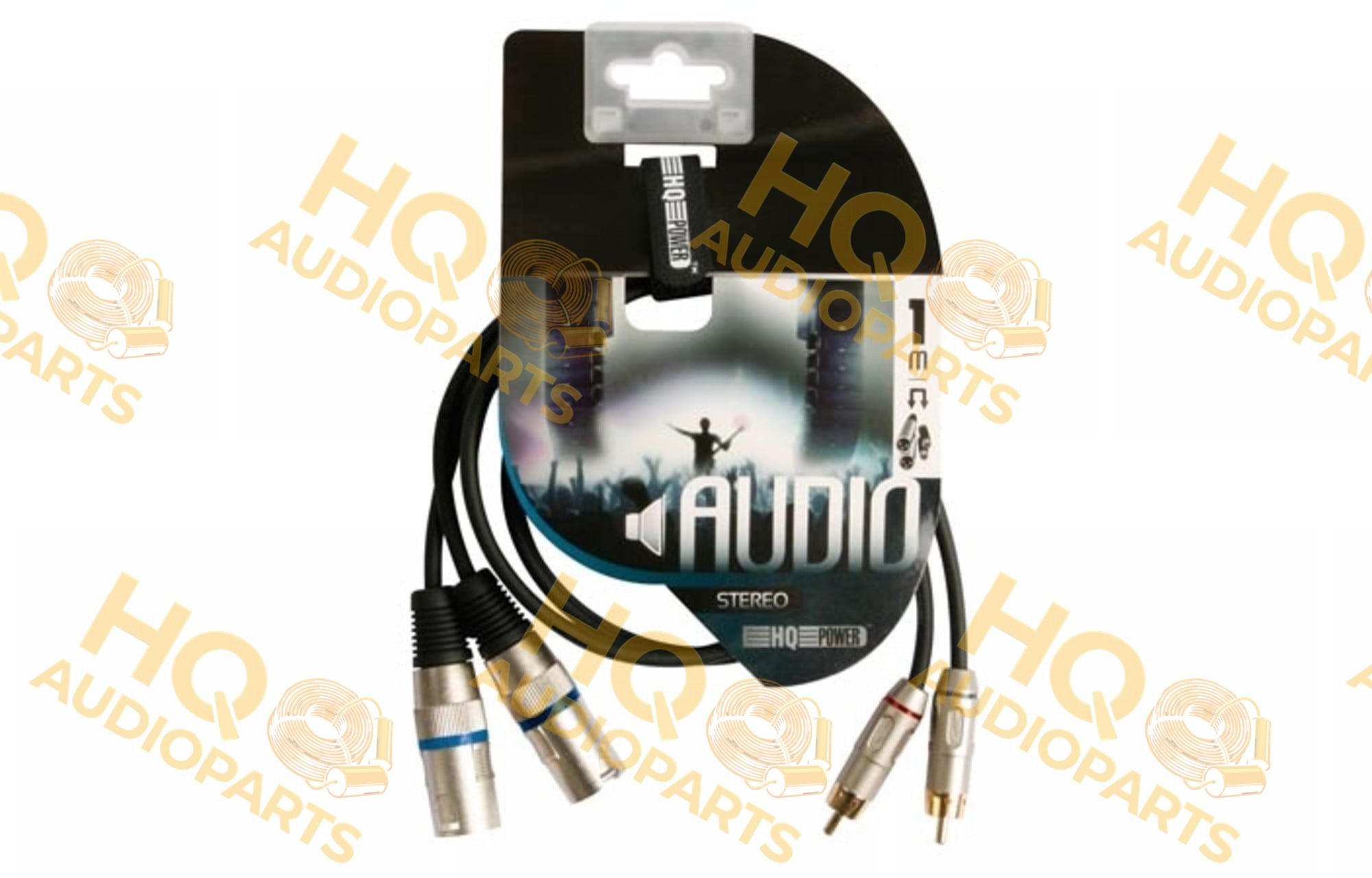 PAC150 Kettős XLR – kettős RCA kábel – 1 m