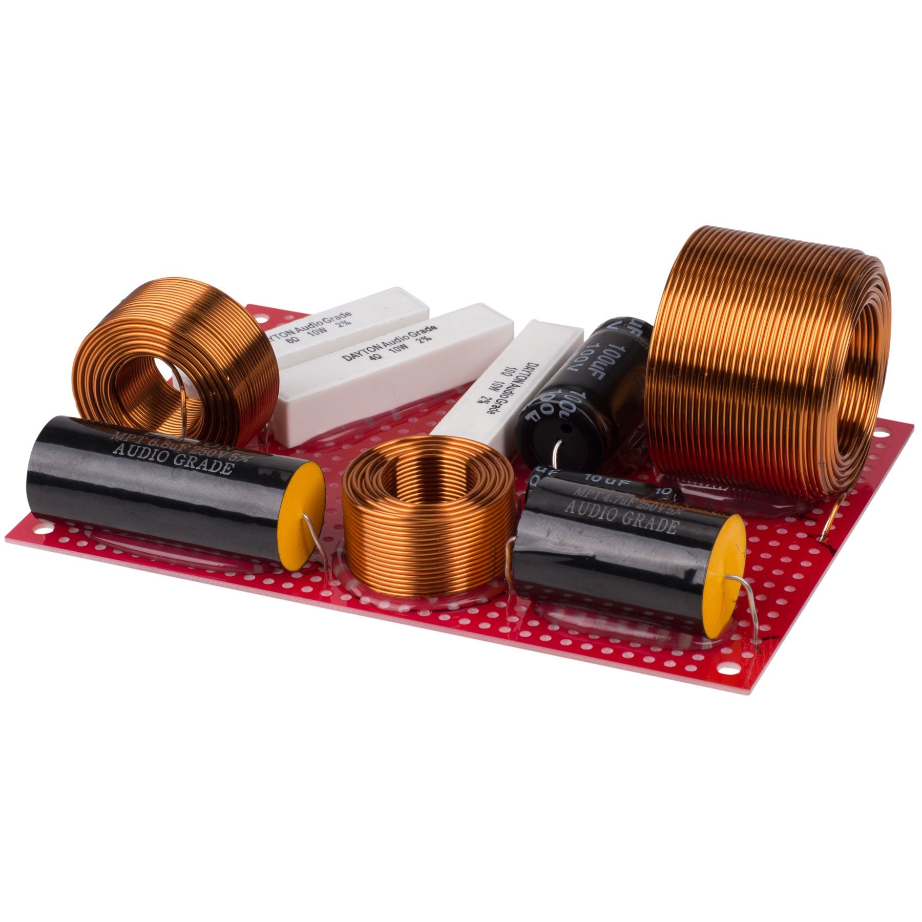 Red Perforated Crossover Board | Pair | 8,89 x 12,70 cm Circuit Boards