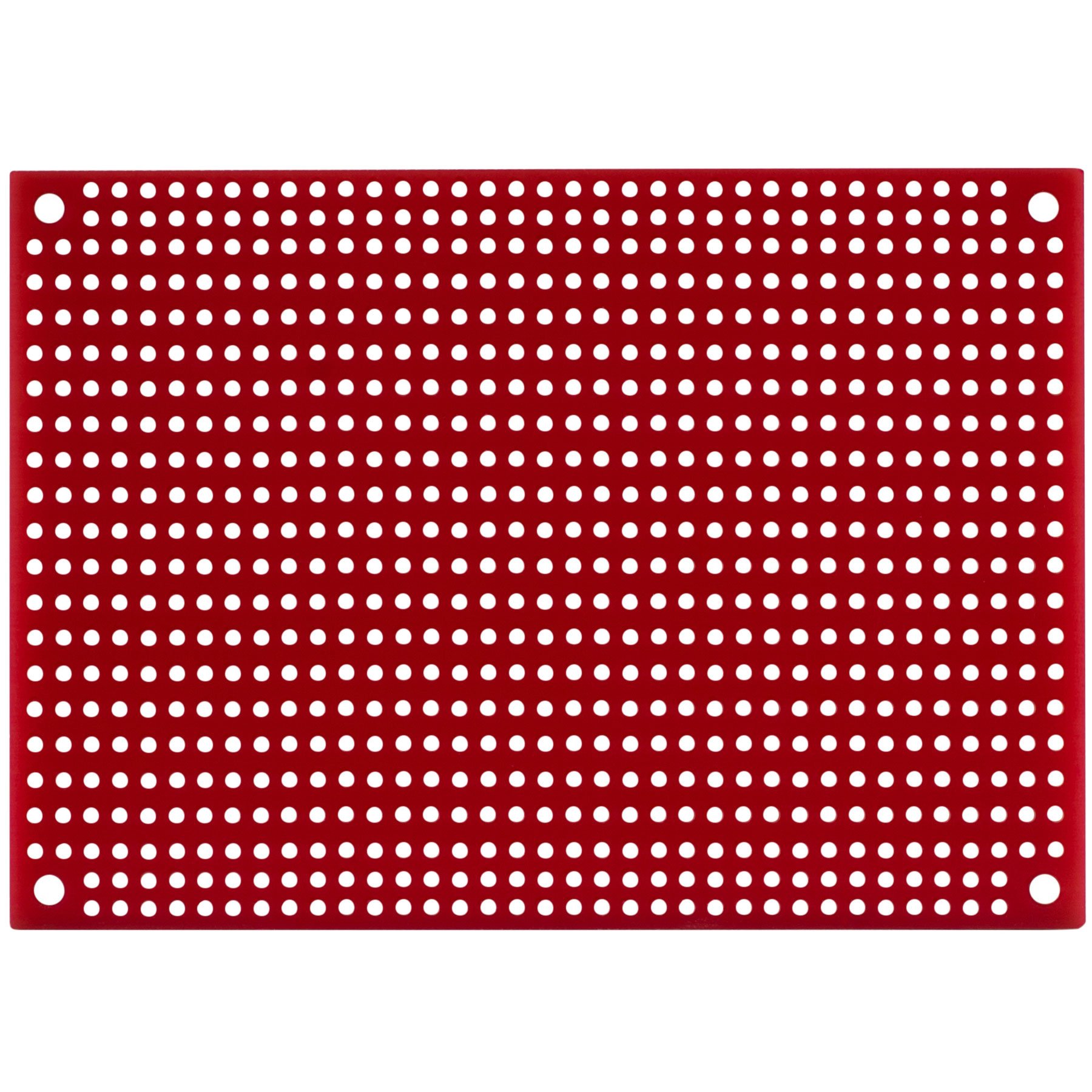 Red Perforated Crossover Board | Pair | 8,89 x 12,70 cm Circuit Boards