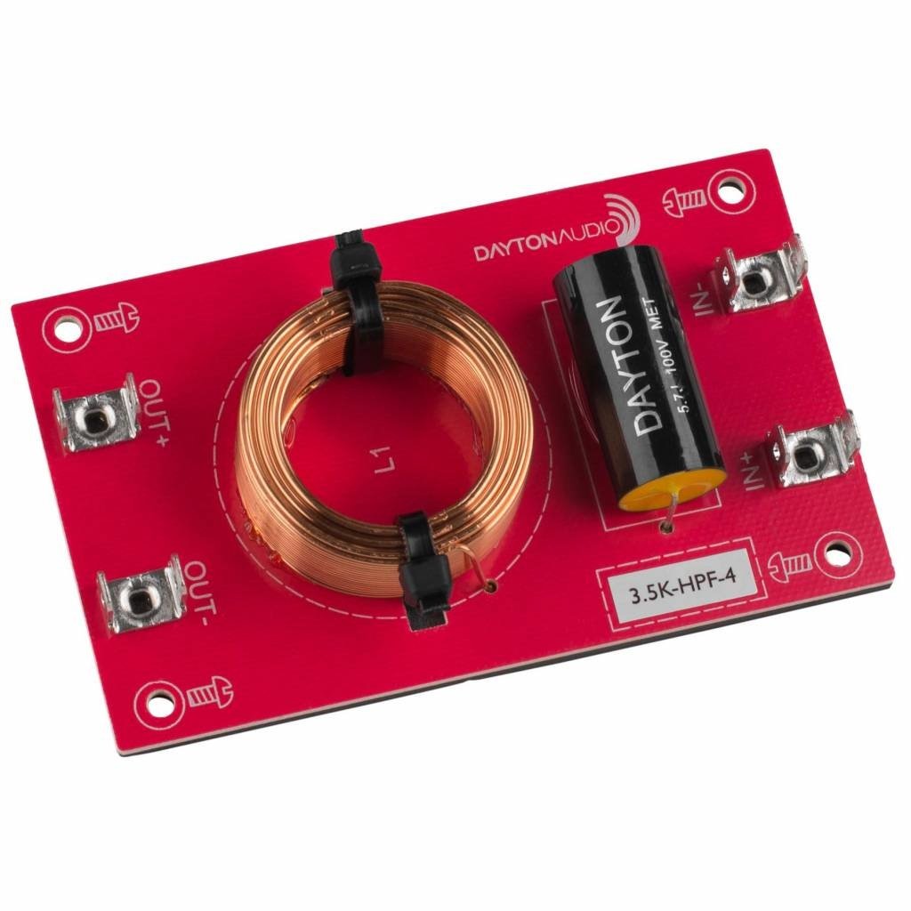 High Pass Speaker Crossover 12 dB/Octave, 4 Ohm Assembled crossover