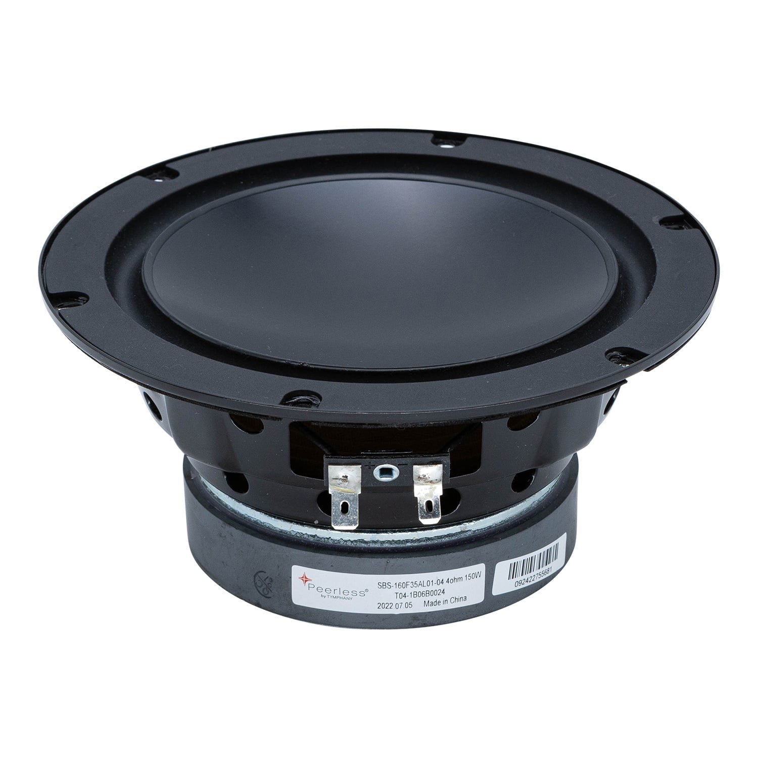 SBS-160F35AL01-04 6-1/2" Aluminum Cone Woofer 4 Ohm