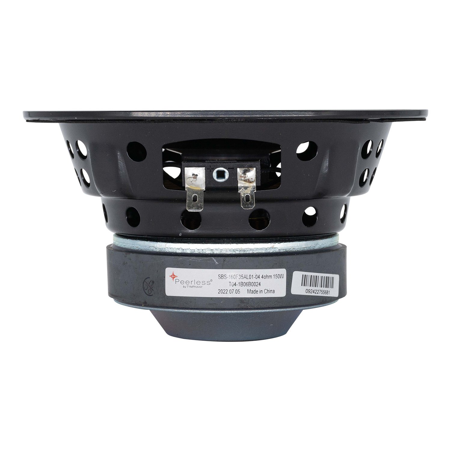 SBS-160F35AL01-04 6-1/2" Aluminum Cone Woofer 4 Ohm