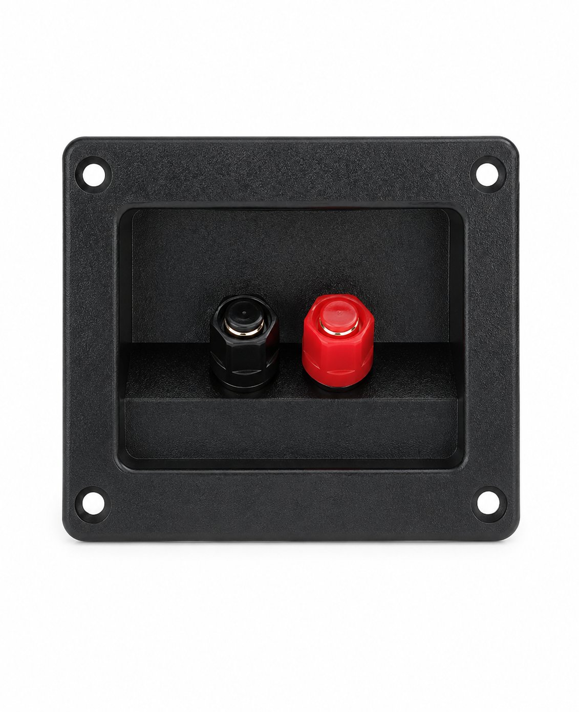 012-0310 Speaker Terminal Housing - 2 binding post & plastic nuts - Black ABS