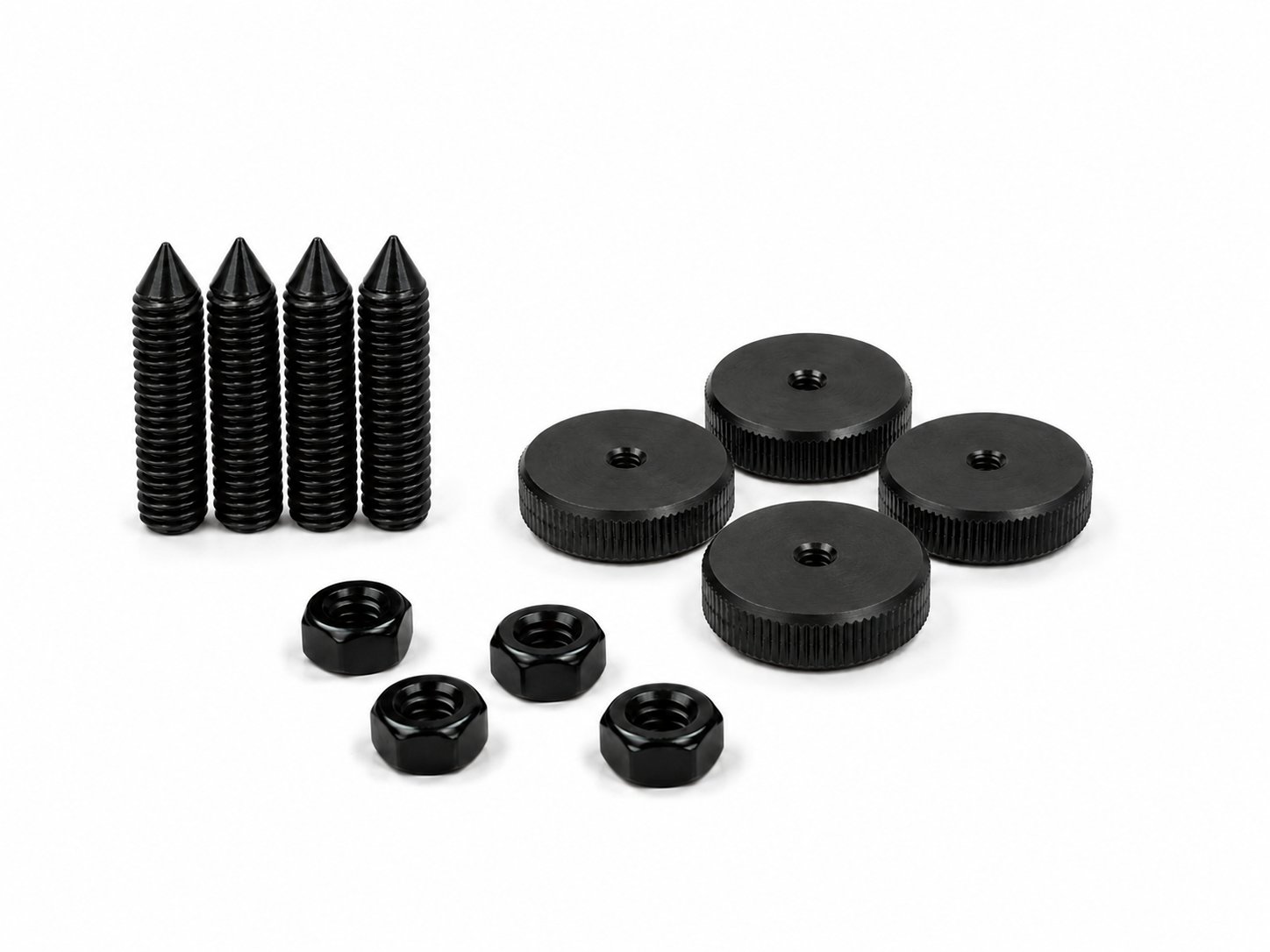 014-0056-kpl.4 Spike Harma M8/33mm a'4pcs + 4 sockets + 4 pads