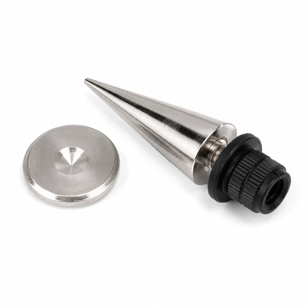014-0058-kpl.1 Spike HD-06 dia.14/h.33mm + pad + T-nut - black chrome - set