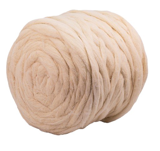 014-0425 Combed Natural Wool - For port stuffing, etc.